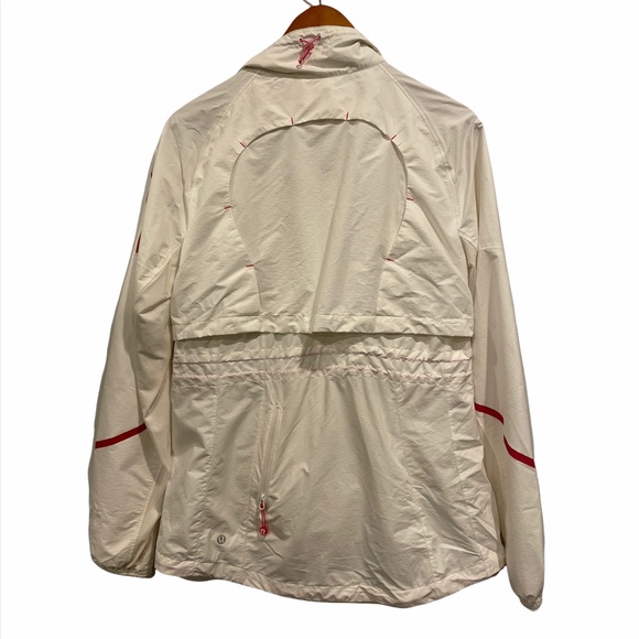 lululemon Run Jacket White/Pink Size 10 - Picture 2 of 12